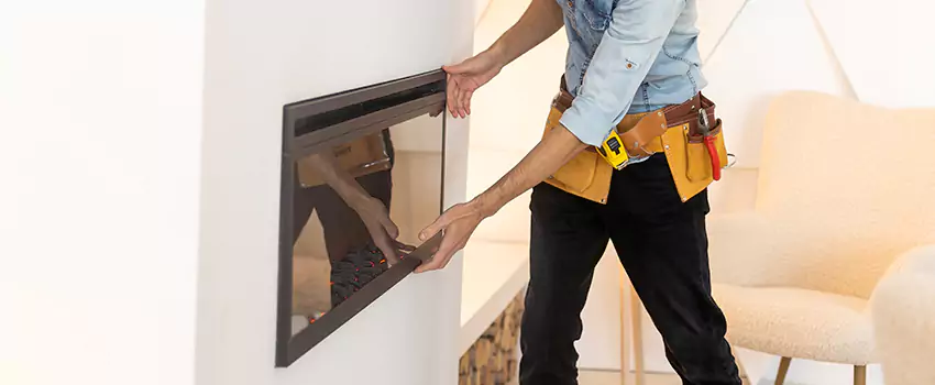 Metal Fireplace Installation in Hutto, Texas