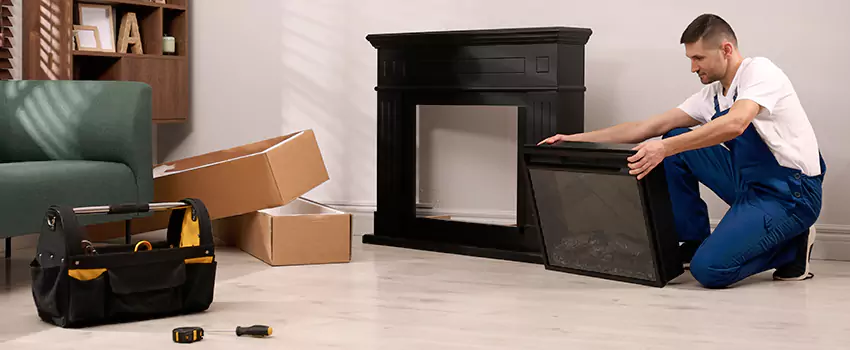 Old Rusted Metal Fireplace Repair And Replacement in Hutto, TX