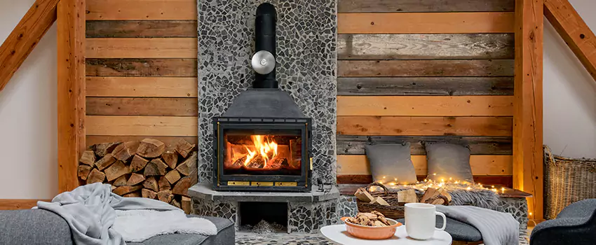 Thelin Hearth Products Direct Vent Gas Stove Fireplace Inspection in Hutto, Texas